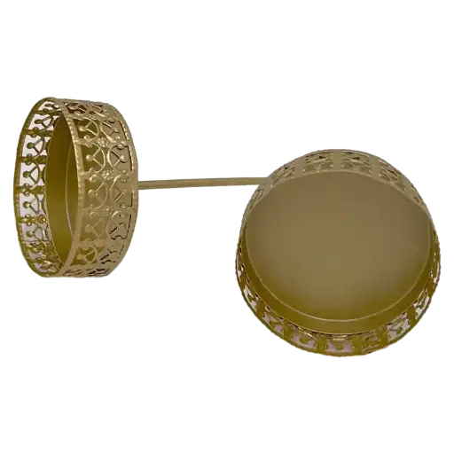 Adventkranzkerzenhalter Filigran Champagner
